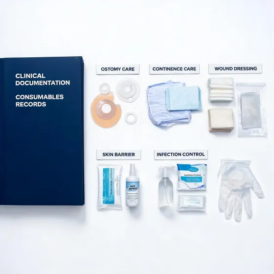 Coloplast product documentation and care supplies